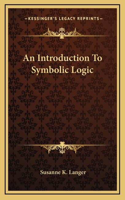 Couverture_An Introduction To Symbolic Logic