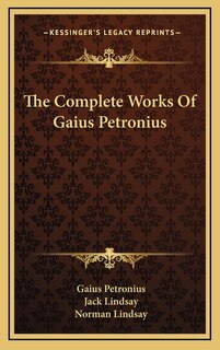 Couverture_The Complete Works of Gaius Petronius