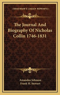 Front cover_The Journal And Biography Of Nicholas Collin 1746-1831