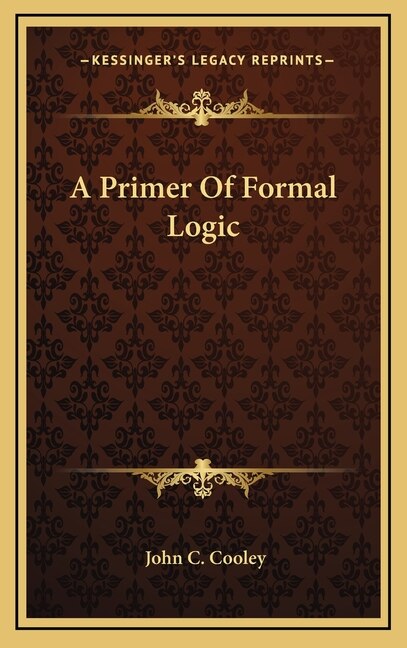Couverture_A Primer of Formal Logic