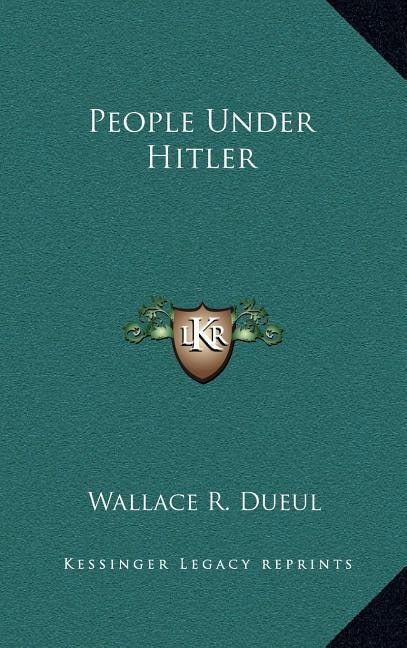 Couverture_People Under Hitler
