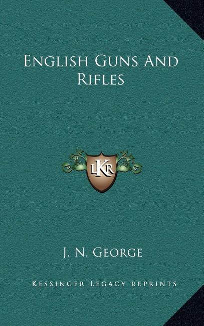 Front cover_English Guns and Rifles