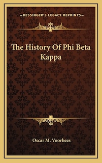 Front cover_The History Of Phi Beta Kappa