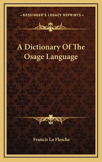 Front cover_A Dictionary of the Osage Language