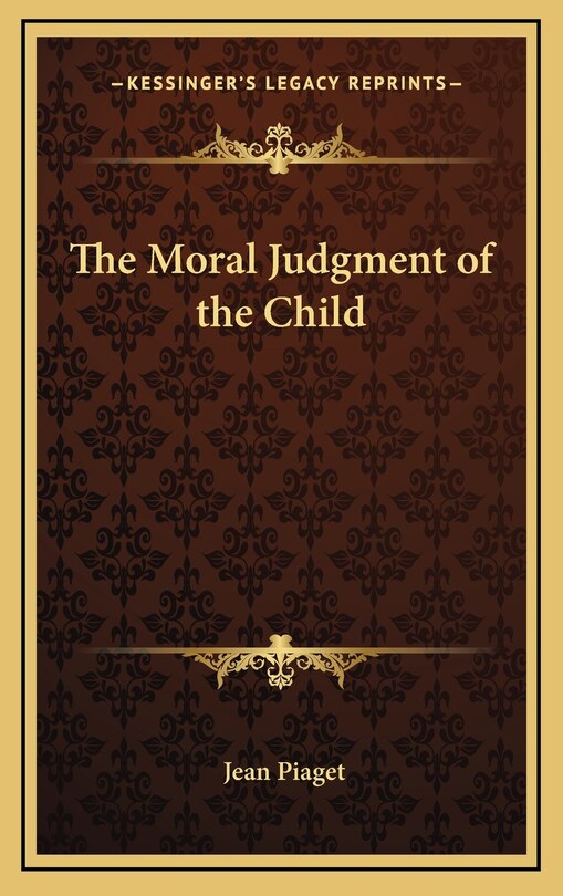 Front cover_The Moral Judgment of the Child