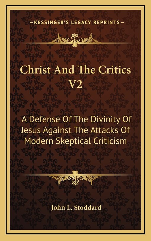 Couverture_Christ And The Critics V2