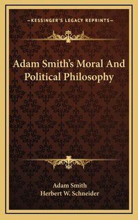 Front cover_Adam Smith's Moral And Political Philosophy