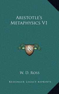 Couverture_Aristotle's Metaphysics V1