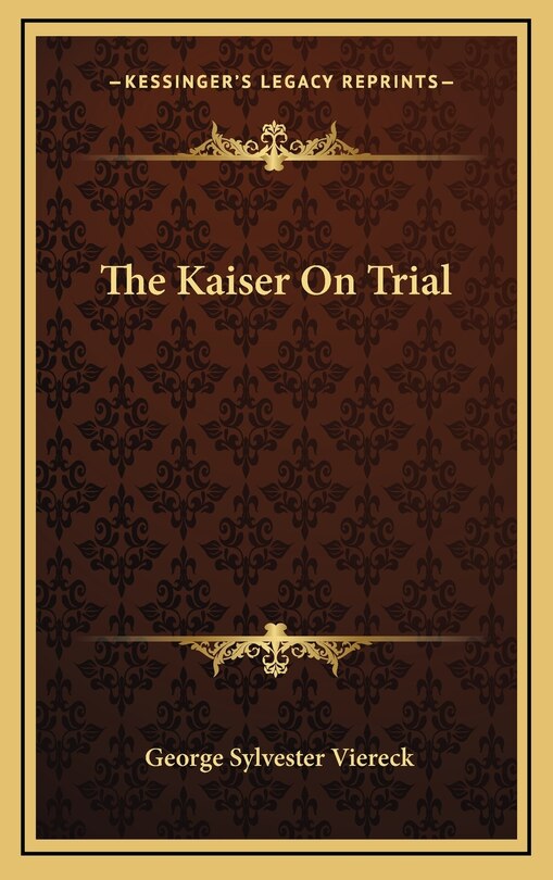 The Kaiser On Trial