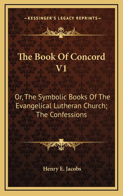 Front cover_The Book Of Concord V1