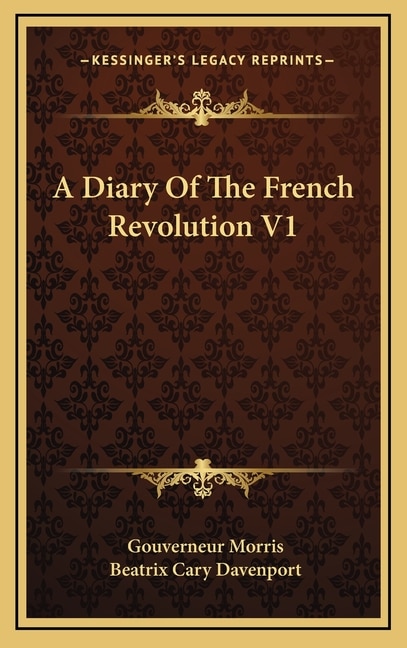 Couverture_A Diary Of The French Revolution V1