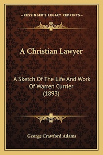 Front cover_A Christian Lawyer