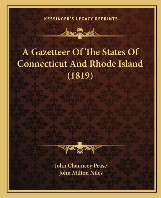Couverture_A Gazetteer Of The States Of Connecticut And Rhode Island (1819)