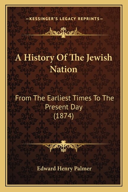 Front cover_A History Of The Jewish Nation