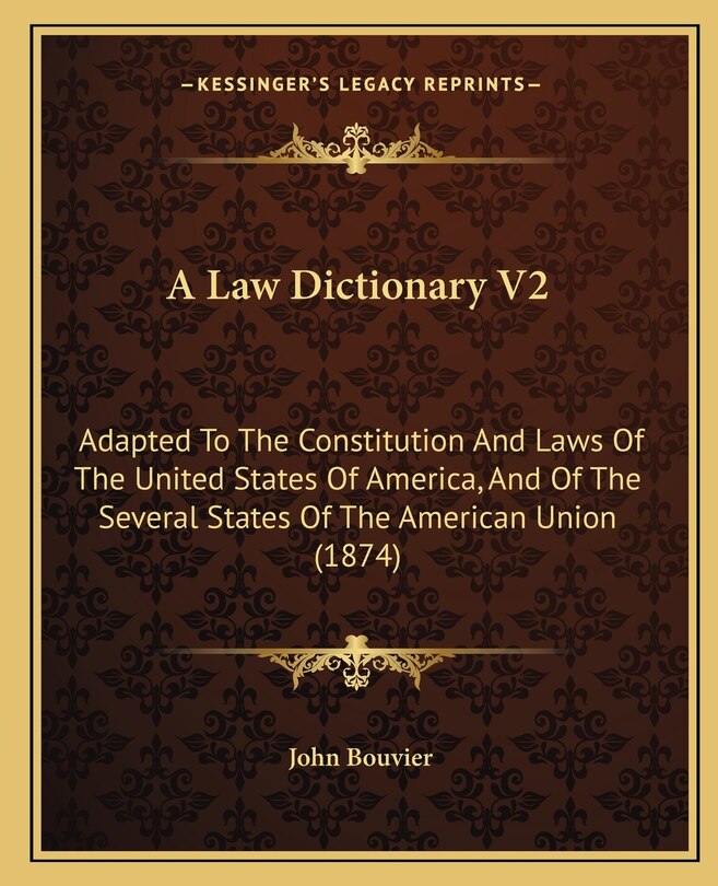 Front cover_A Law Dictionary V2