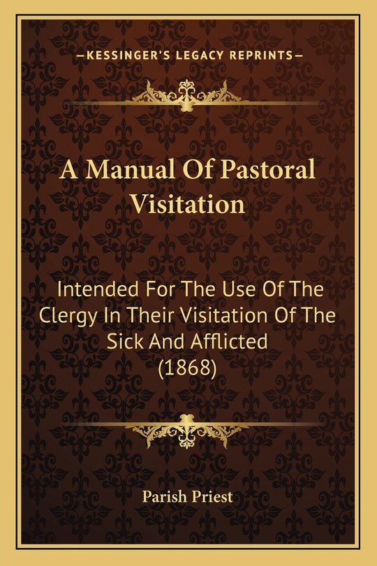 Front cover_A Manual Of Pastoral Visitation