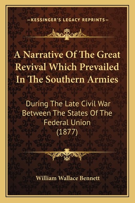Couverture_A Narrative Of The Great Revival Which Prevailed In The Southern Armies