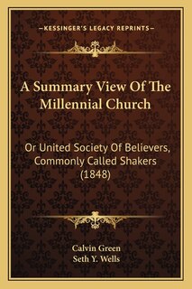 Front cover_A Summary View Of The Millennial Church