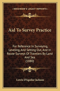 Front cover_Aid To Survey Practice