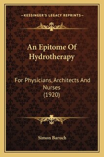 Front cover_An Epitome Of Hydrotherapy