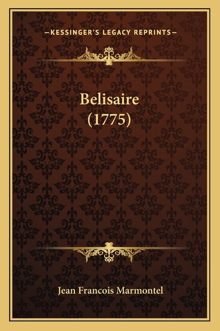 Front cover_Belisaire (1775)