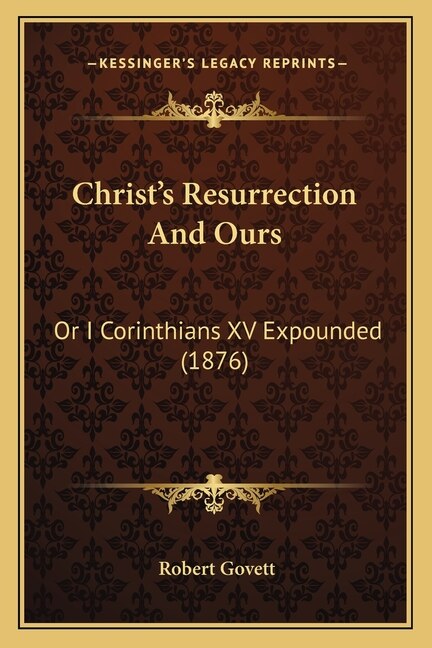 Front cover_Christ's Resurrection and Ours