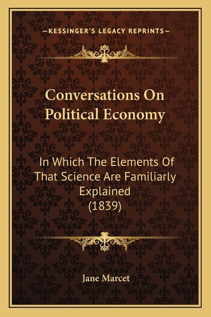 Front cover_Conversations On Political Economy