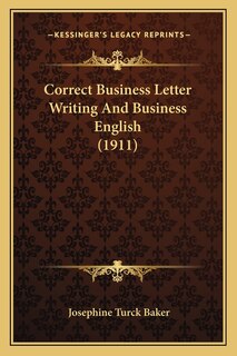Front cover_Correct Business Letter Writing And Business English (1911)