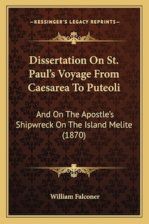 Couverture_Dissertation On St. Paul's Voyage From Caesarea To Puteoli