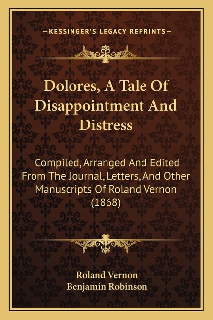 Front cover_Dolores, A Tale Of Disappointment And Distress