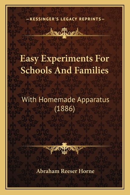 Front cover_Easy Experiments For Schools And Families