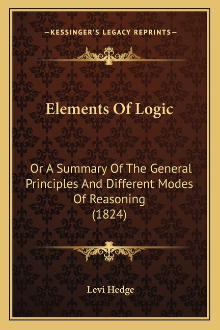 Front cover_Elements Of Logic