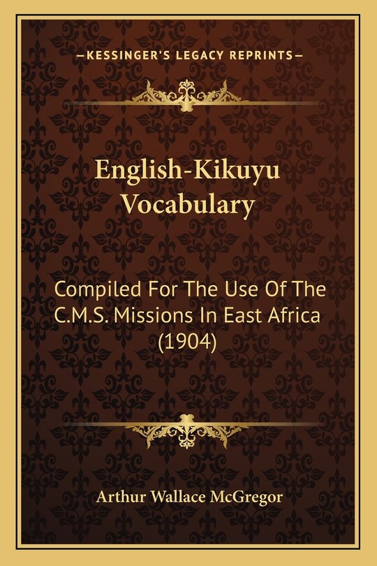 Front cover_English-Kikuyu Vocabulary