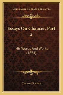 Couverture_Essays On Chaucer, Part 2