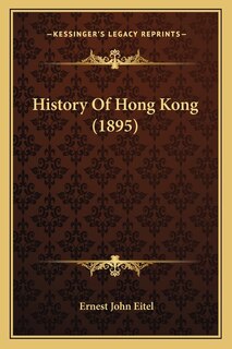 Couverture_History Of Hong Kong (1895)