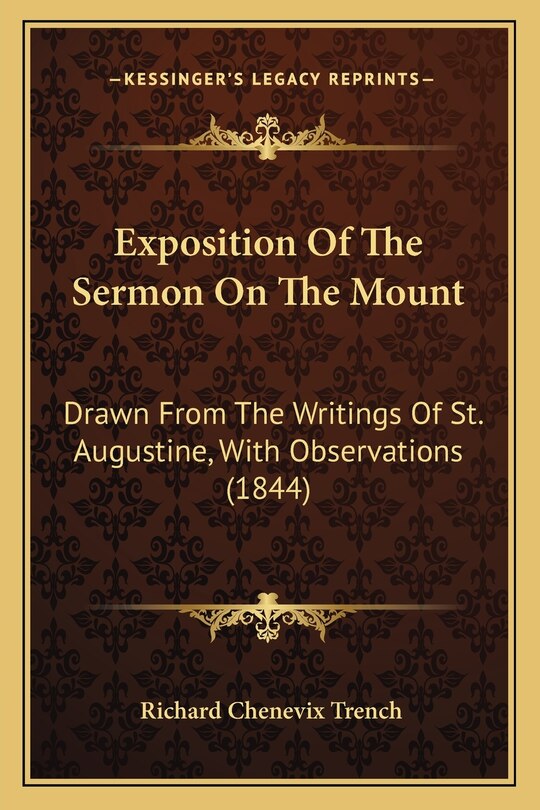 Front cover_Exposition Of The Sermon On The Mount