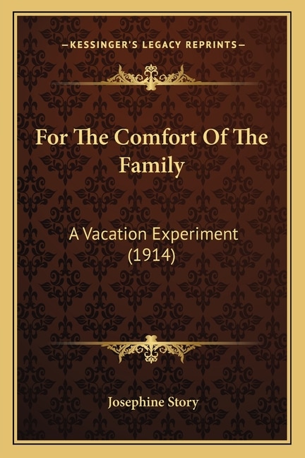 Front cover_For the Comfort of the Family