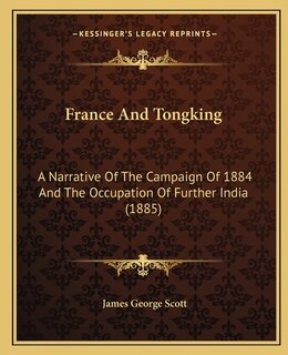 Couverture_France And Tongking