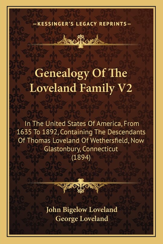 Front cover_Genealogy of the Loveland Family V2