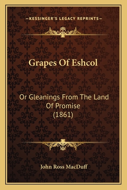 Couverture_Grapes Of Eshcol