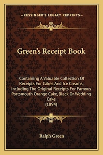 Front cover_Green's Receipt Book