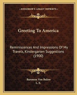 Front cover_Greeting To America