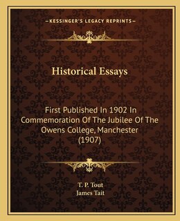 Couverture_Historical Essays