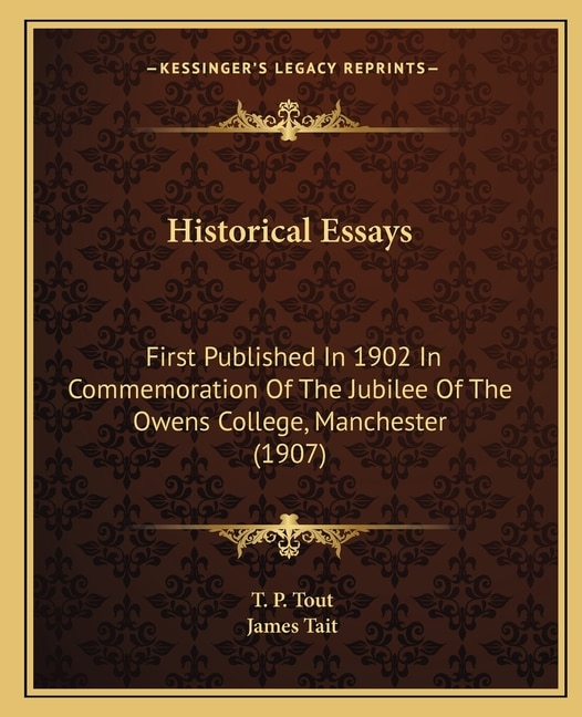 Couverture_Historical Essays