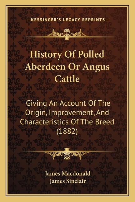 Front cover_History Of Polled Aberdeen Or Angus Cattle