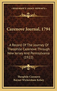 Front cover_Cazenove Journal, 1794
