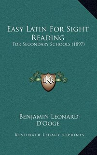Front cover_Easy Latin For Sight Reading