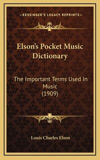 Couverture_Elson's Pocket Music Dictionary