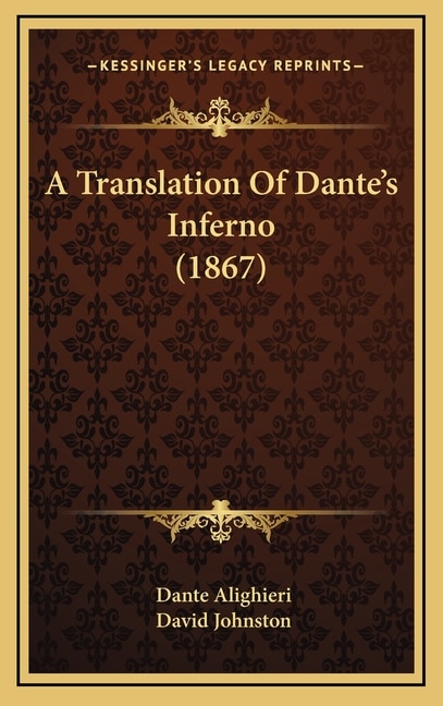 Front cover_A Translation Of Dante's Inferno (1867)