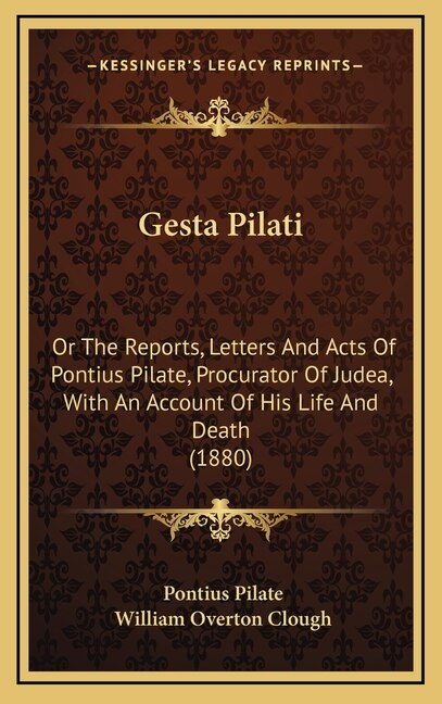 Front cover_Gesta Pilati